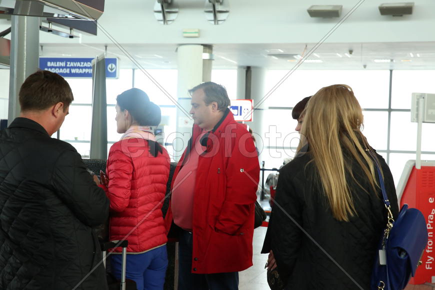 Паспортный контроль в аэропорту Праги