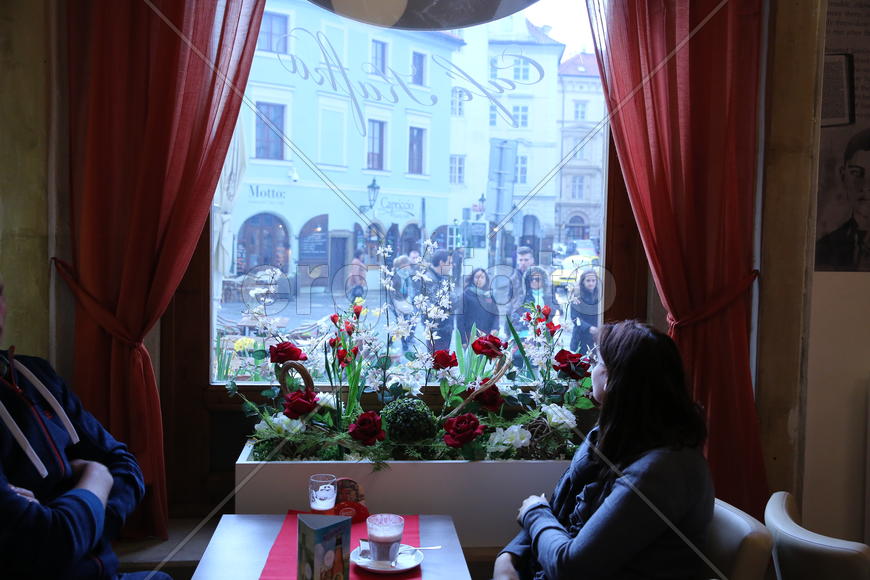 Прага. Вид из окна кафе Кафки
