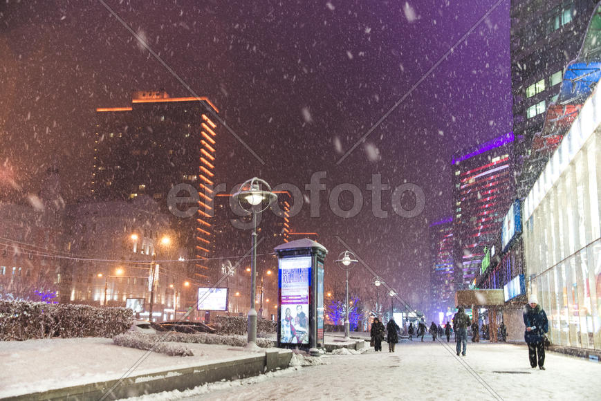 Новый Арбат зимой