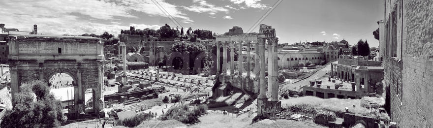 Панорама Римского форума