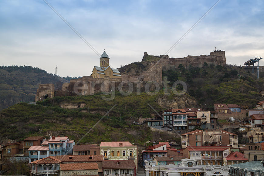 Тбилиси Вид на крепость Нарикала