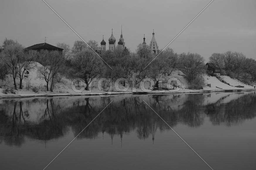 Коломна. Вид на кремль с реки Москвы