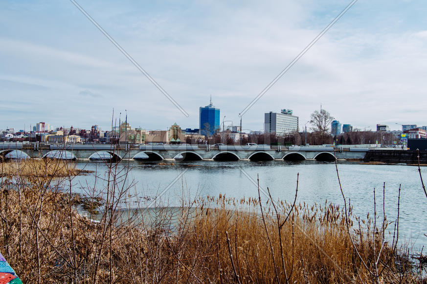 Панорама города. Вид с реки 