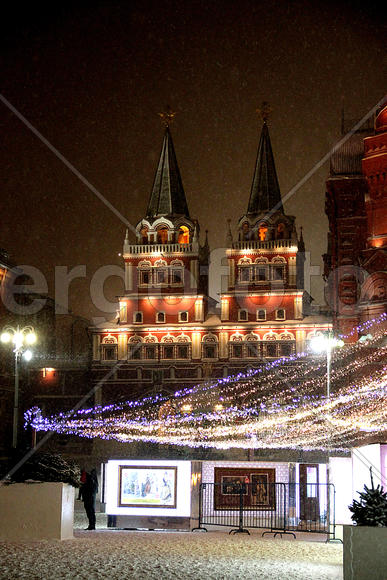 Новогодняя иллюминация на Красной площади