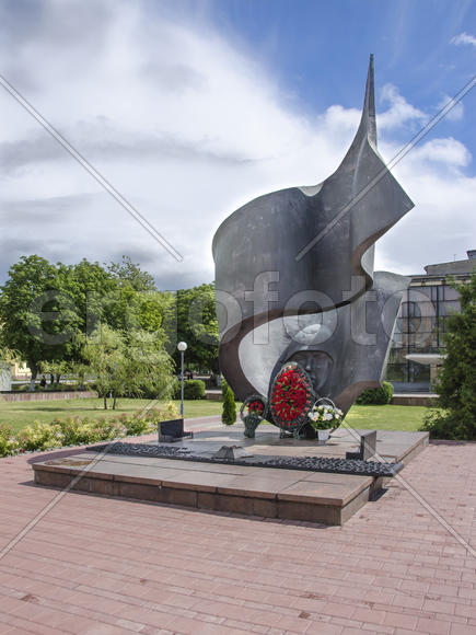 Беларусь, Барановичи: памятник советским воинам освободителям.