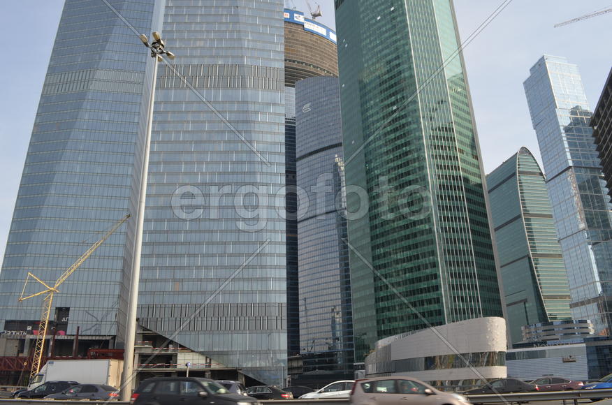 Москва Сити. Многоэтажные здания 