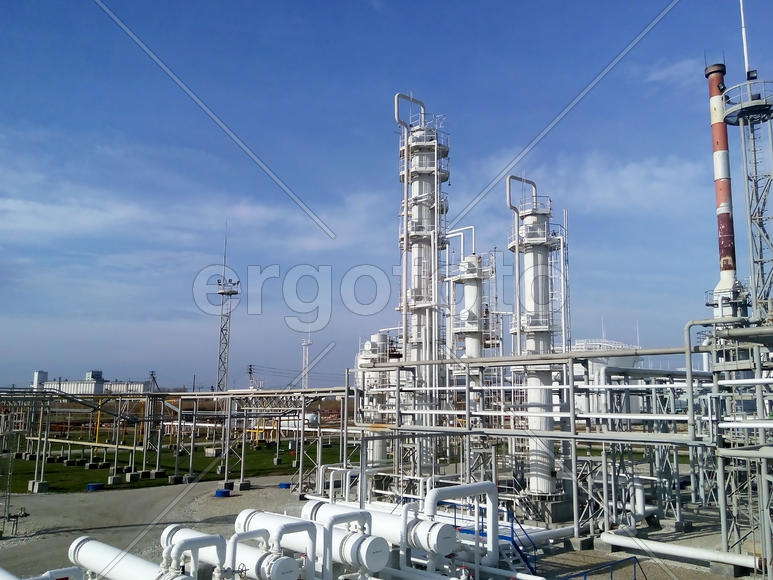 The oil refinery. Equipment for primary oil refining                            