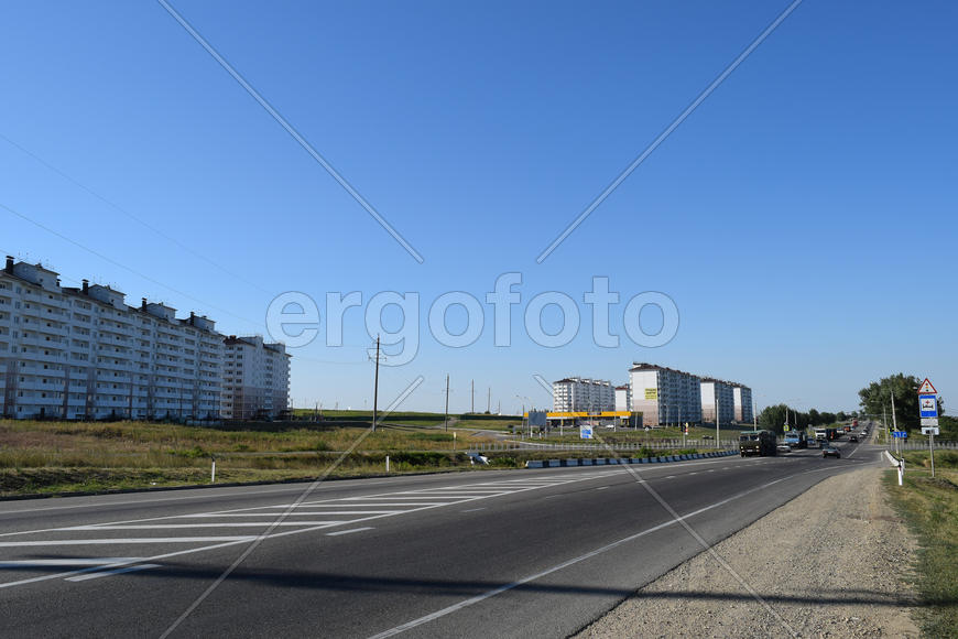 Russia, Krymsk - September 9, 2015: Housing for people affected by floods in Krymsk