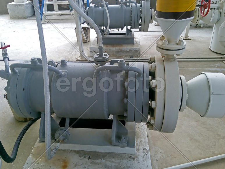 The pump for pumping hot products of oil refining. Equipment refinery                             