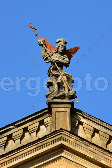 Германия - город Бамберг. Скульптура мужчины 