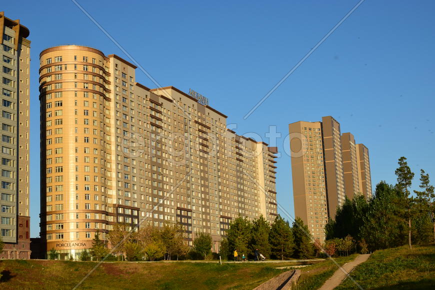 Астана. Городская архитектура. Современные высотные здания 