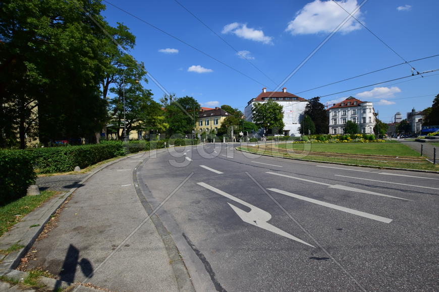 Германия. Мюнхен. Улицы города 