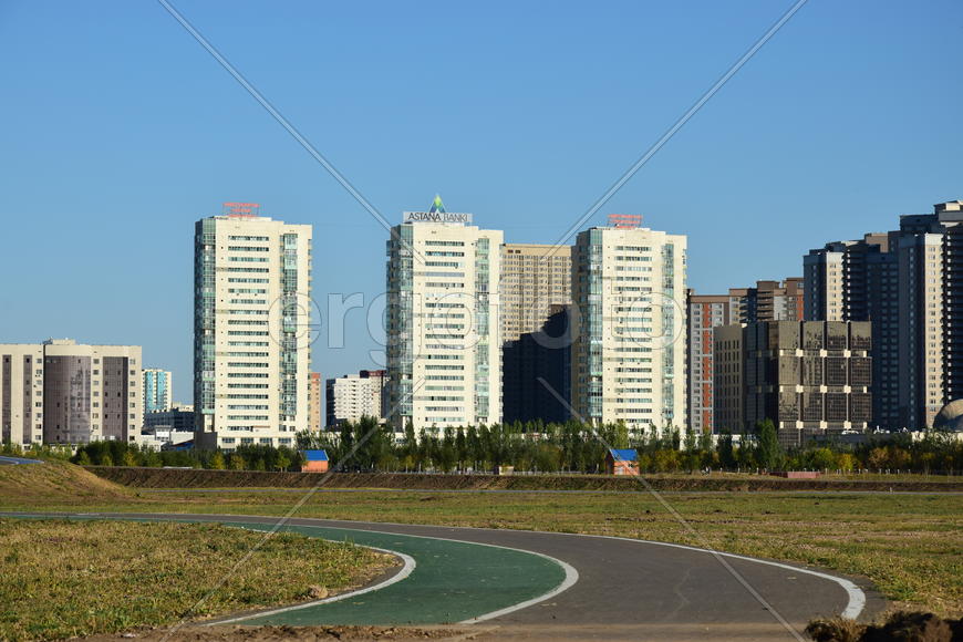 Астана. Городская архитектура. Современные высотные здания 