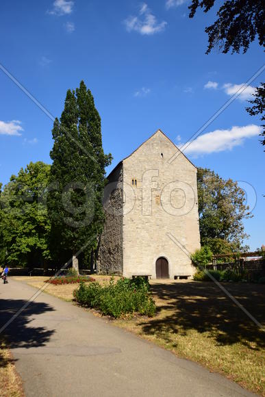 Исторический город Ротенбург в Баварии. Древнейшие здания 