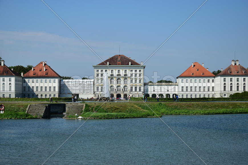 Германия, Мюнхен, панорама на замок Нимфенбург 