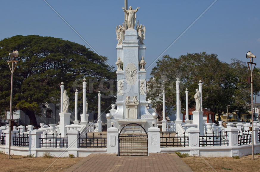 Christ monument in South Goa, India