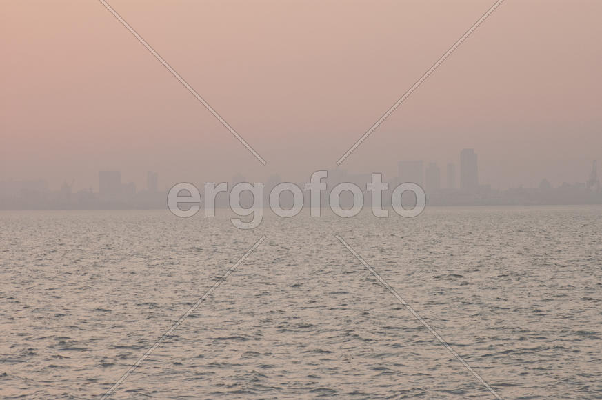 Sunset over the Arabian Sea near Mumbai