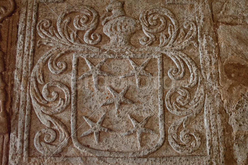 Coat of arms of Portuguese nobleman in Old Goa Church
