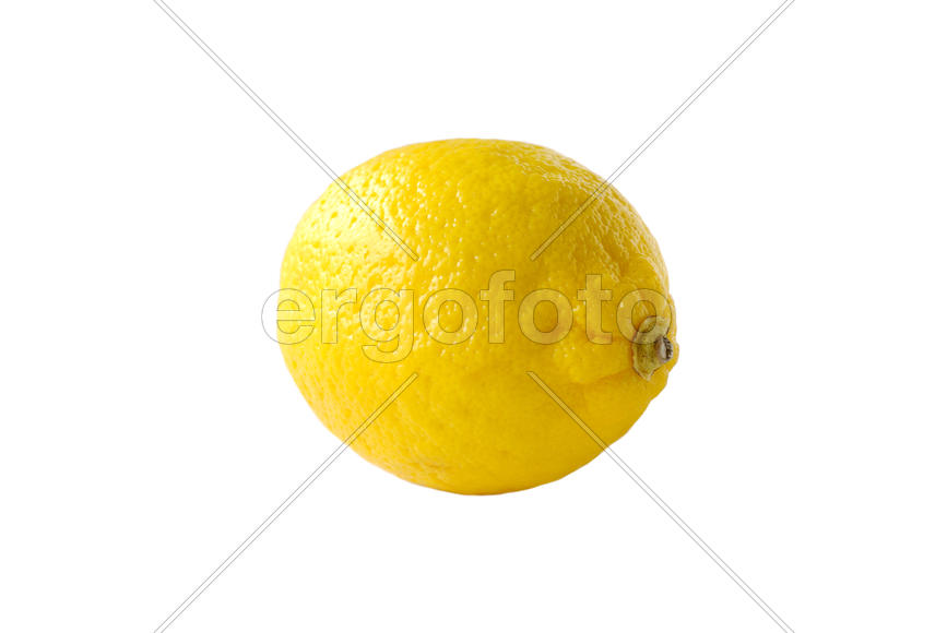  Лимон  на белом фоне