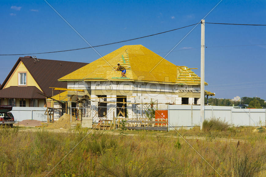 Construction of a private house outside the city