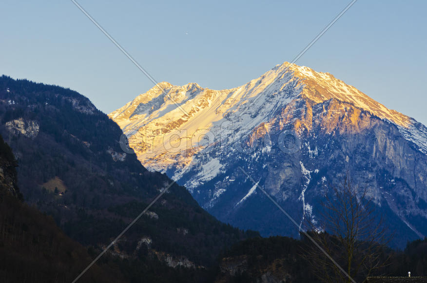 The mountains and valleys. Sky and clouds in the mountains