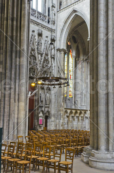 The interior of the church. The mosaics and frescoes, architectural decoration of marble, mosaic and