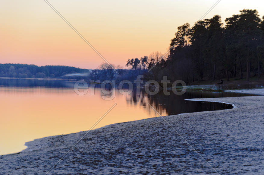 Sandy River Bay at sunset