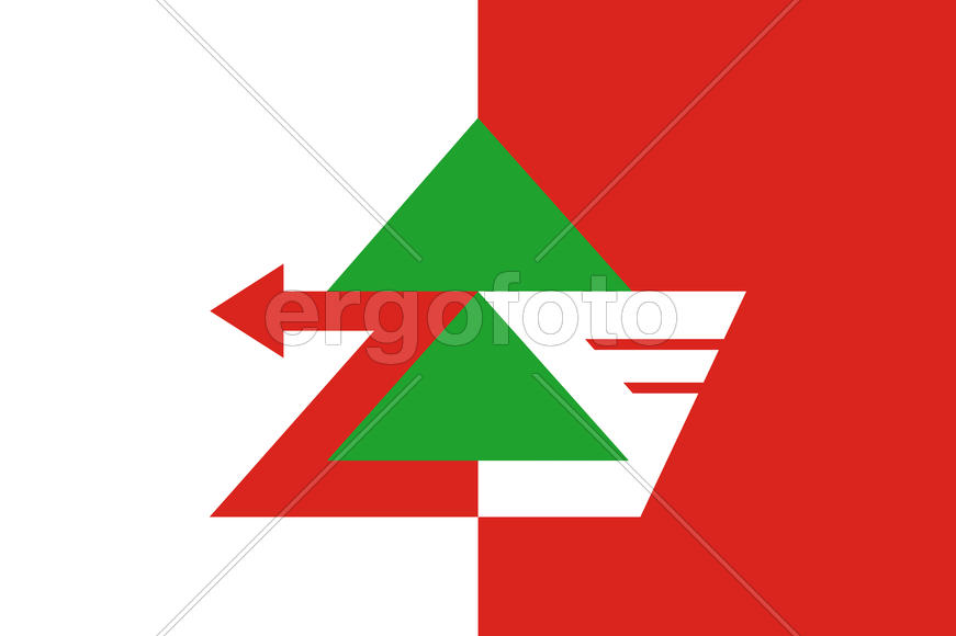Флаг города Печоры (Pechora). Республика Коми