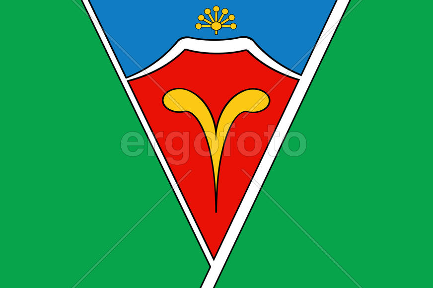 Флаг города Ишимбай (Ishimbay). Башкирия