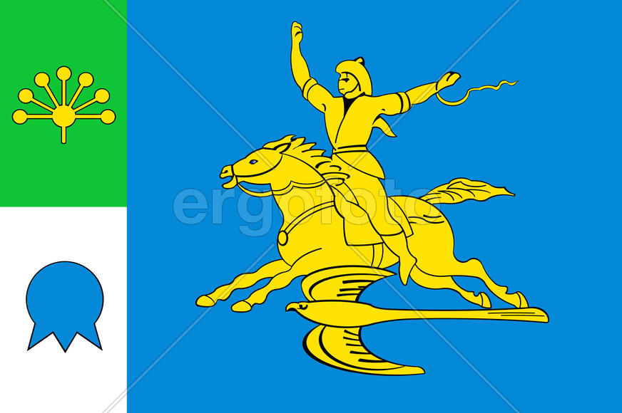 Флаг города Салават (Salavat). Башкирия