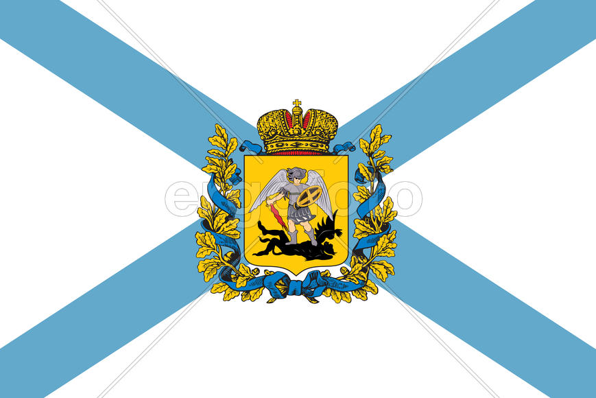 Флаг Архангельской области (Arkjangelsk Oblast)