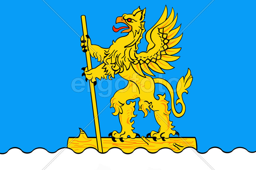 Флаг города Мантурово (Manturovo). Костромская область