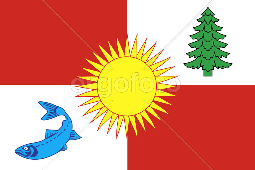 Флаг Томаринского района, Сахалинская область