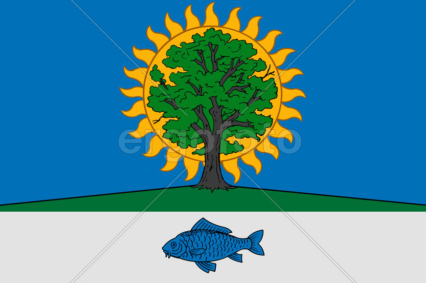 Флаг города Новомичуринска. Рязанская область