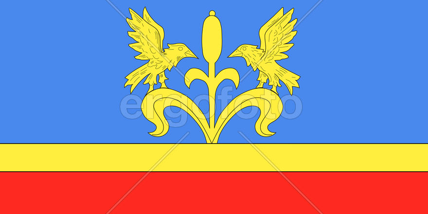 Флаг города Любани (Lyuban). Беларусь