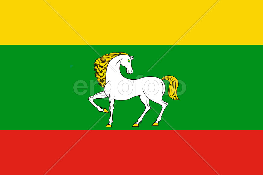 Флаг городв Баймак (Baymak). Башкирия