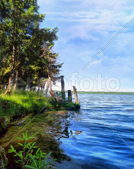 Прибрежный пейзаж, Омутнинск, Россия