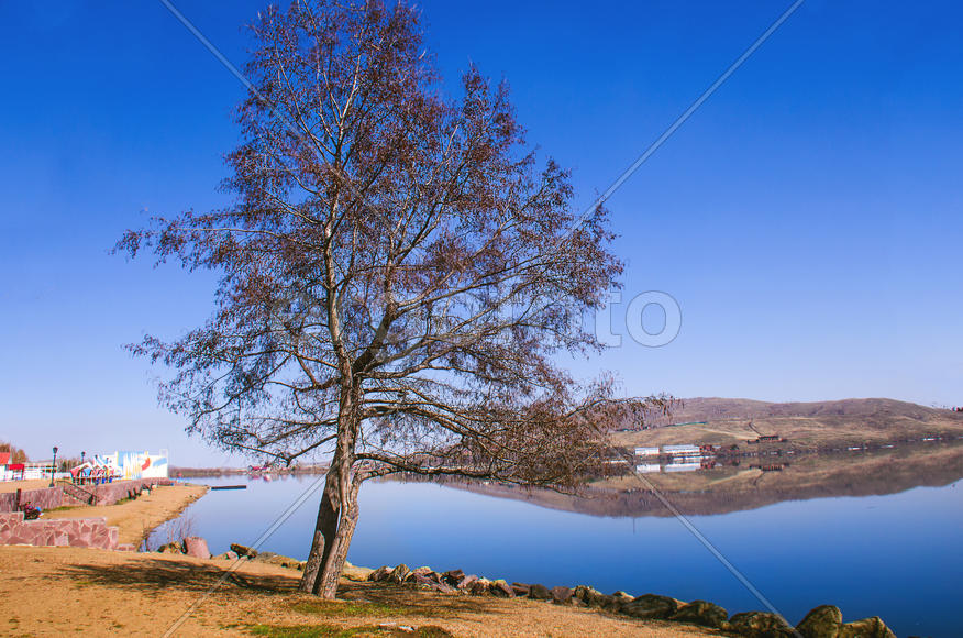 Cold morning at Lake Bath