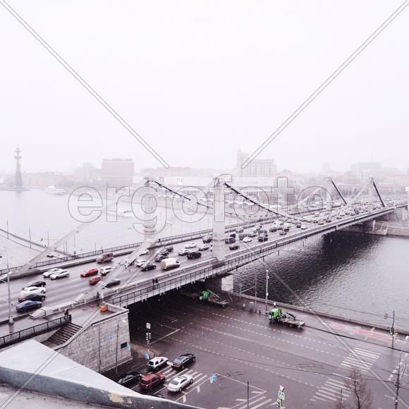 Крымский мост, вид с крыши
