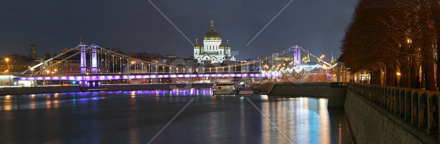 Крымский мост, панорама