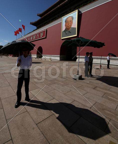 Пекин. Сентябрь 2015.  Площадь Тяньаньмень