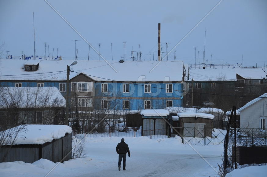 Поселок Лабытнанги. Ямало-ненецкий  автономный округ. Город Салехард, поселок Лабытнанги. фото Серге