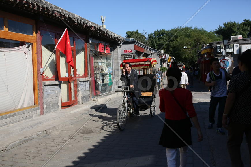 Велорикша на улице Пекина