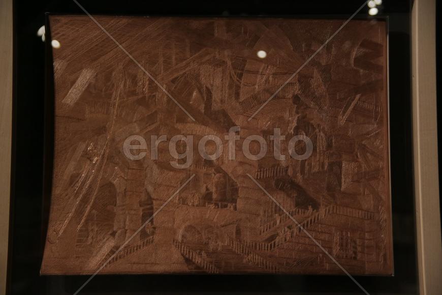 Гравироввальные доски Пиранези  на выставке "Пиранези"