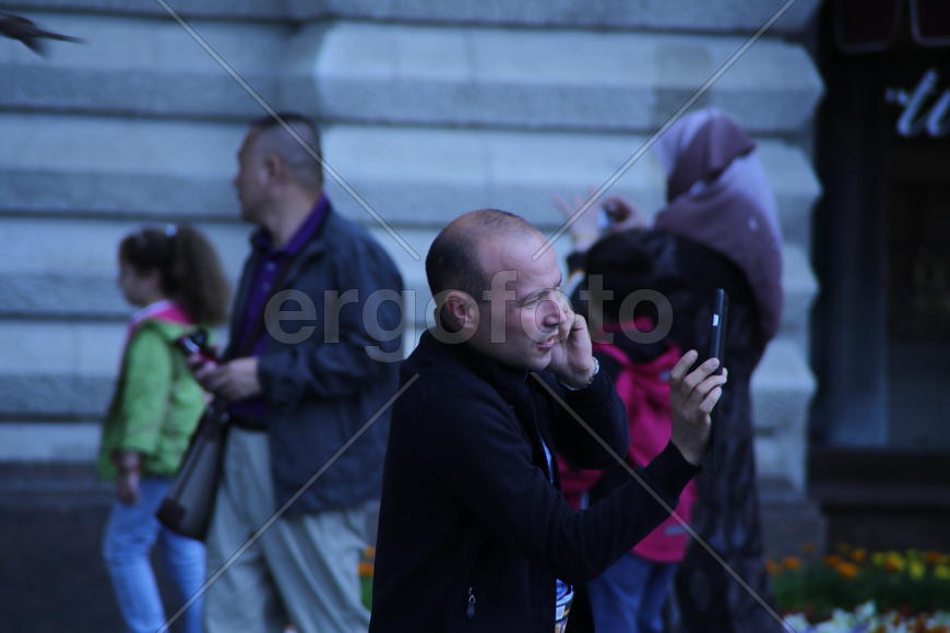 Турист на красной площади