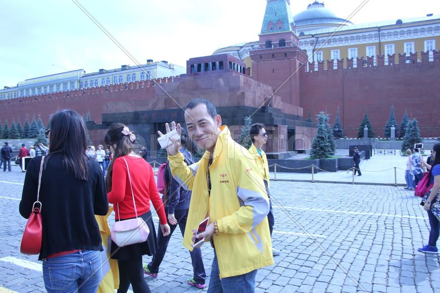 Китайские туристы на Красной площади