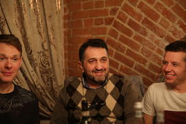 По центру Рубен Арутюнян, слева Михаил Иванов, справа Максим Журило