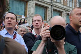 Митинг в защиту Навального, фотограф