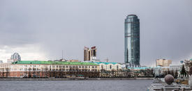 Екатеринбург, вид на небоскреб «Высоцкий»
