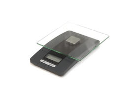 electronic kitchen scales on a white background isolate